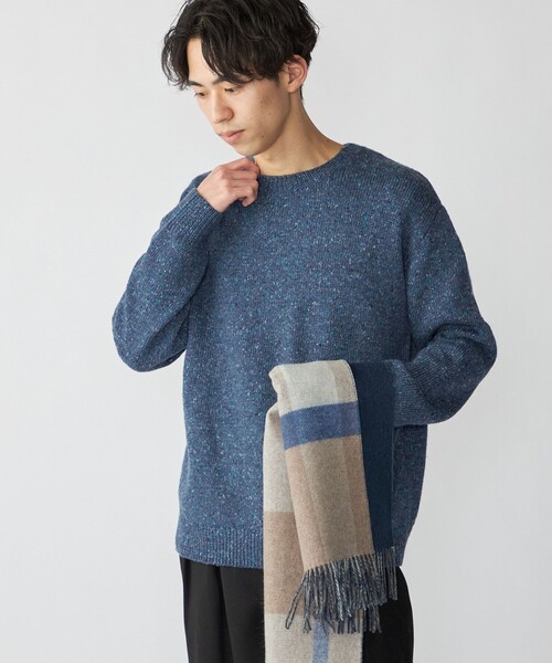 セール】SHIPS: 〈手洗い可能〉カラー ネップ ニット（ニット/セーター