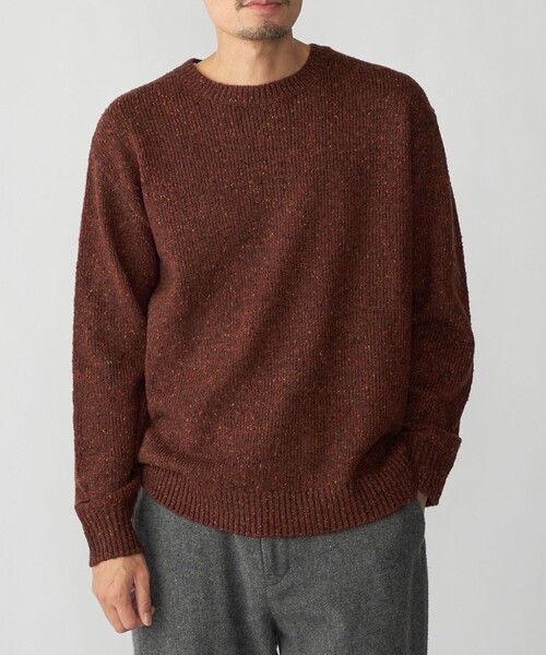 セール】SHIPS: 〈手洗い可能〉カラー ネップ ニット（ニット/セーター