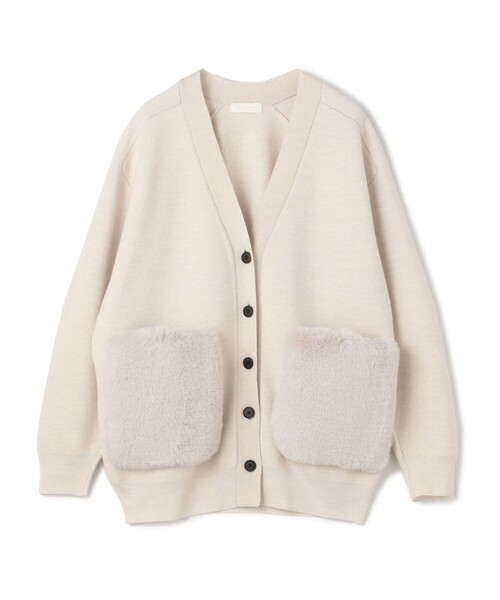 BALLSEY（ボールジィ）の「ウールポリエステルミラノリブ ファー