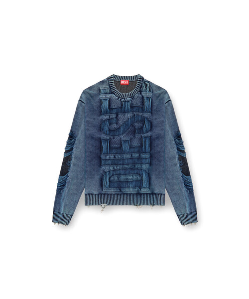 DIESEL（ディーゼル）の「メンズ ニット ロゴ（ニット/セーター）」 - WEAR