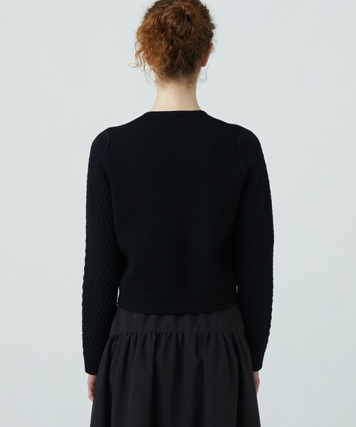 BALLSEY（ボールジィ）の「ウールコットンパールコンビ クルーネック