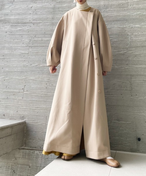 PERNA（ペルナ）の「ボリューム袖ロングコート（その他アウター）」 - WEAR