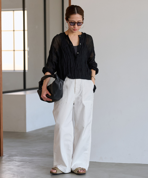 ≪追加≫バックサテンベイカーパンツ（カーゴパンツ）｜FRAMeWORK