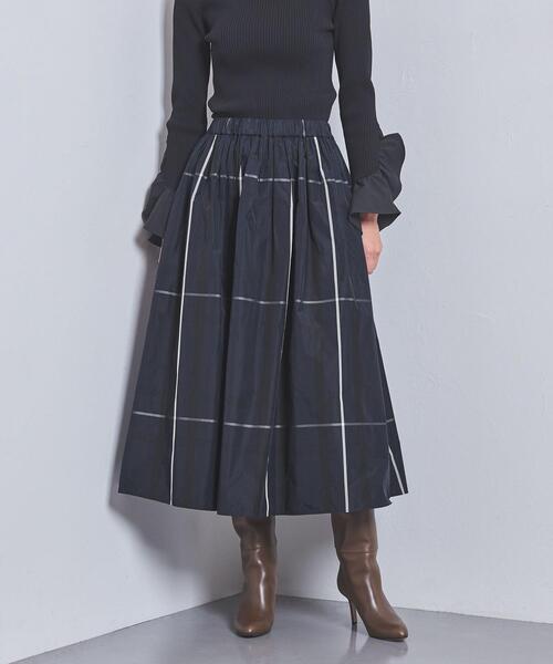 UNITED ARROWS（ユナイテッドアローズ）の「チェック タフタ ギャザー