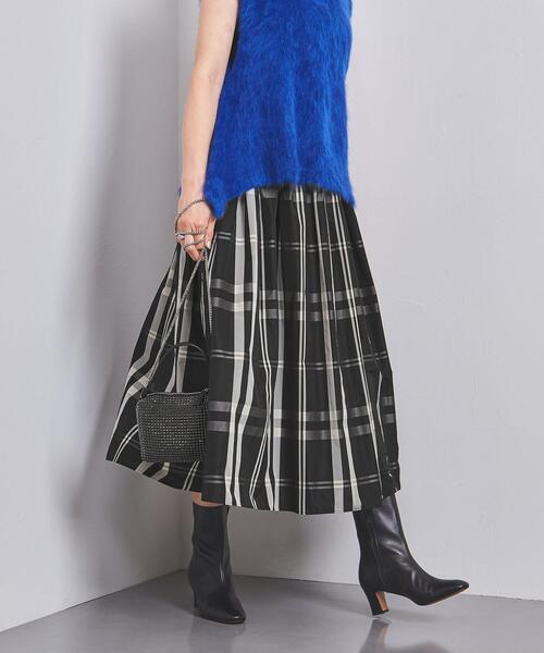 UNITED ARROWS（ユナイテッドアローズ）の「チェック タフタ ギャザー