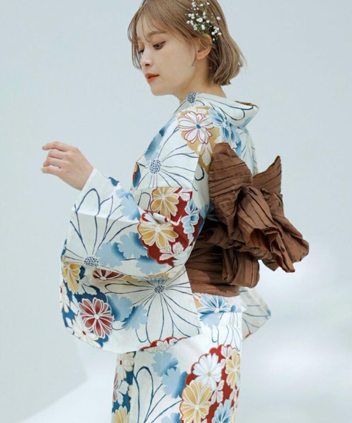 しわ兵児帯 選べる47色 浴衣 帯【K】（和装小物）｜Dita（ディータ）の