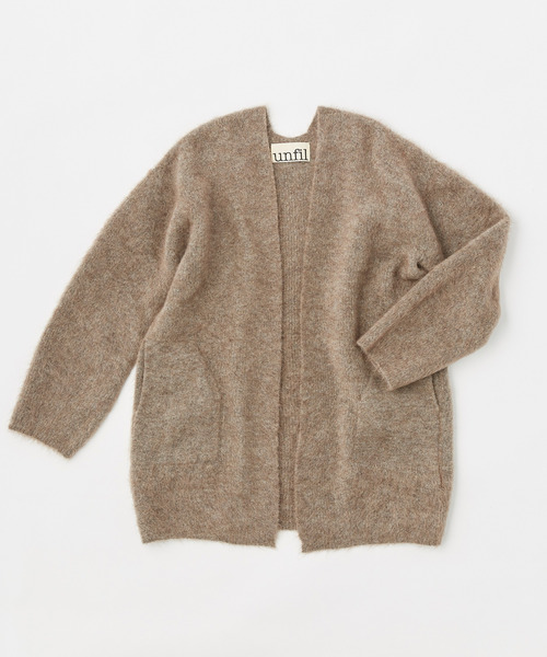 UNFIL アンフィル / stretch superkid mohair cardigan ストレッチ
