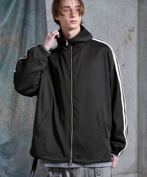 SERACE】Loose drape side cord track jacket / ルーズドレープサイド