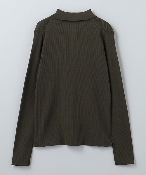 6（ロク）の「＜6(ROKU)＞リブシャツカーディガン 2024FW