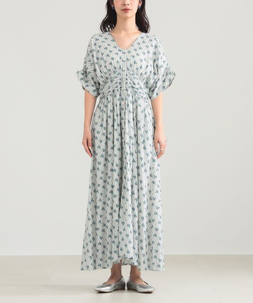 ne Quittez pas / スモール フラワー ギャザー ワンピース（ワンピース