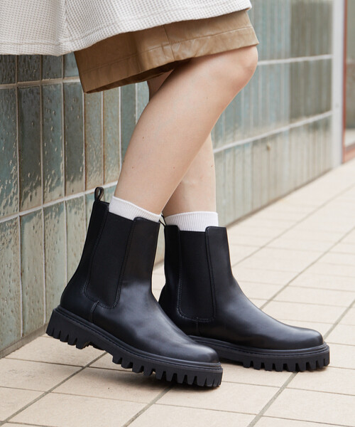 セール】サイドゴア 厚底 ブーツ【限定展開】/サイドゴア 厚底 ブーツ