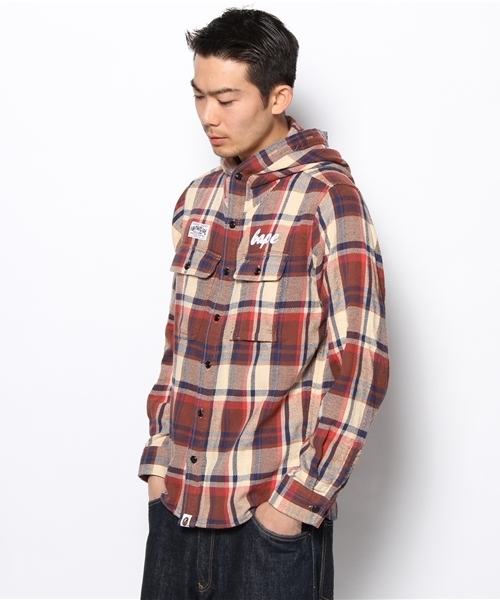 A BATHING APE（アベイシングエイプ）の「BAPE CHECK FLANNEL SHIRT