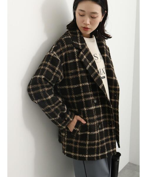 Samansa Mos2 blue（サマンサモスモスブルー）の「ツイードチェックP