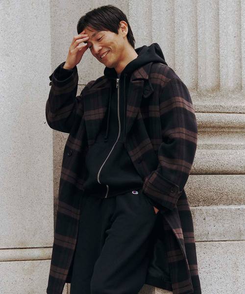 セール】【CHAMPION / チャンピオン】別注 SOLID ZIP SWEAT HOODIE