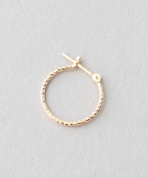 K10YG フープピアス【size：M】（ピアス（両耳用））｜Jouete
