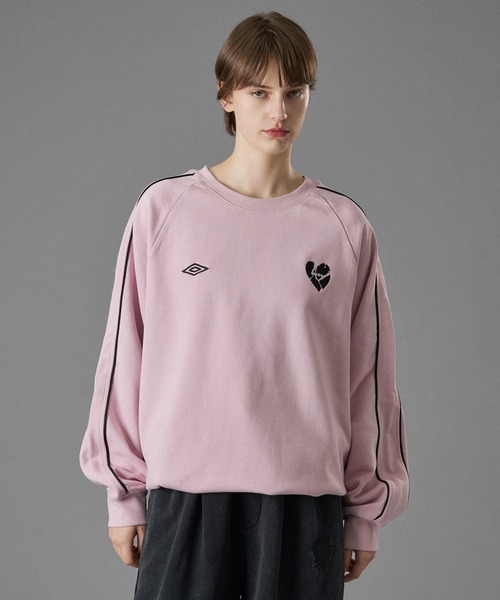 UMBRO 】PIPING DRAW CODE SWEAT / パイピングドローコードスウェット