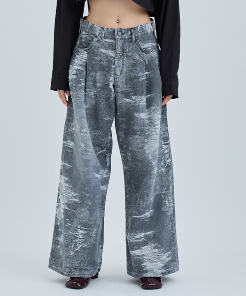 TAAKK/ターク】DENIM WIDE PANTS/ワイドデニムパンツ（デニムパンツ