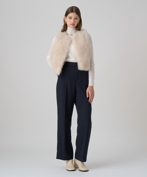 シアーウールハイネック プルオーバー（ニット/セーター）｜ANAYI