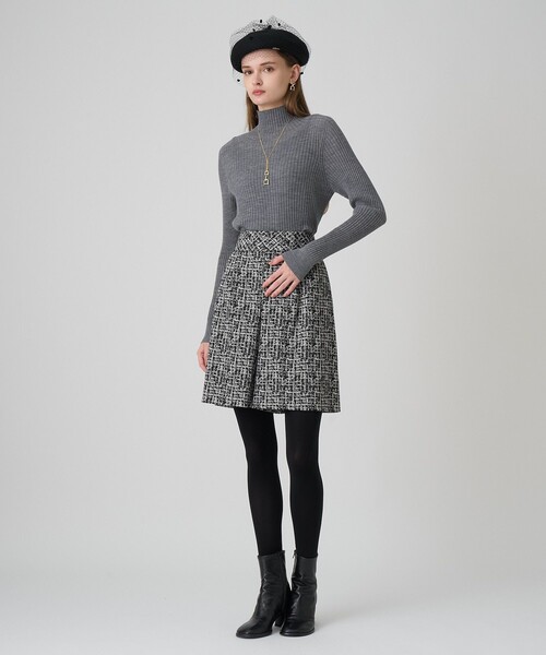 シアーウールハイネック プルオーバー（ニット/セーター）｜ANAYI