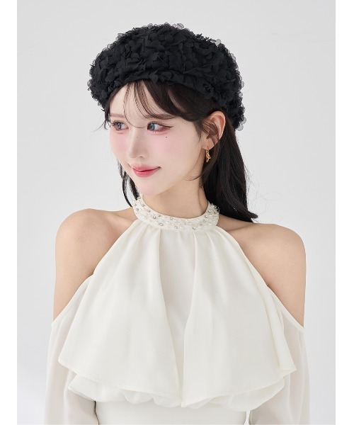 パールネックアメスリブラウス（シャツ/ブラウス）｜Darich