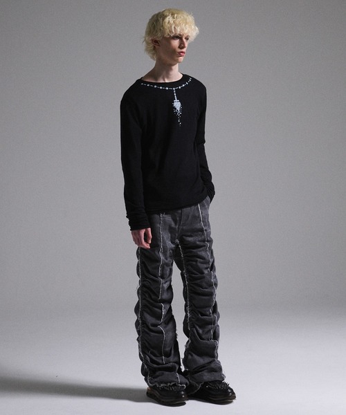 GRANCY（グランシー）の「【GRANCY】Print Design Sheer Knit