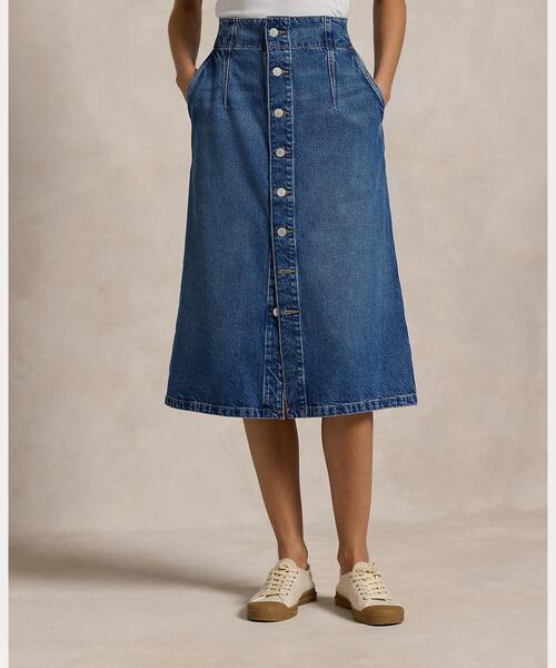 POLO RALPH LAUREN（ポロ ラルフ ローレン）の「デニム Aライン ミディ