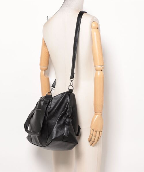 セール】【 Port / ポート 】 2way ビッグ フェイクレザー トート