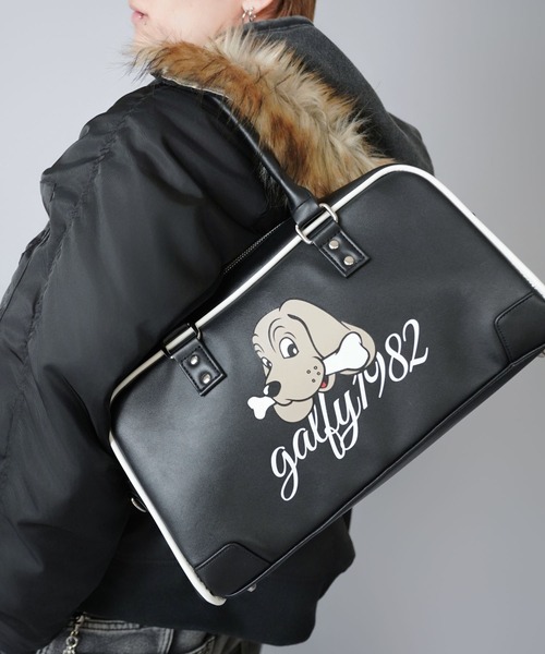 セール】【GALFY/ガルフィー】2WAY合皮ボストンショルダーバッグ/耐久