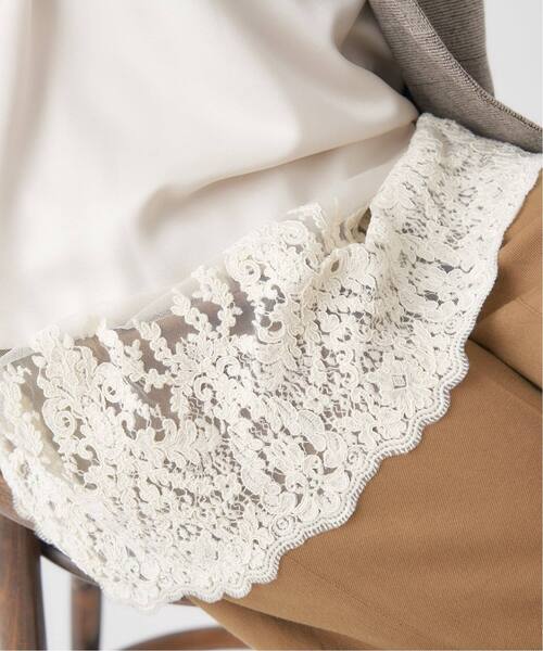 IENA（イエナ）の「《追加2》Satinレース キャミソールワンピース