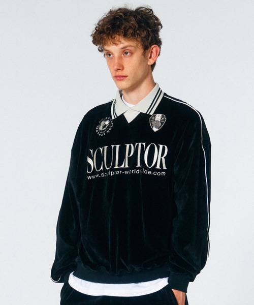 SCULPTOR（スカルプター）の「Velour Soccer Jersey/ベロアサッカー