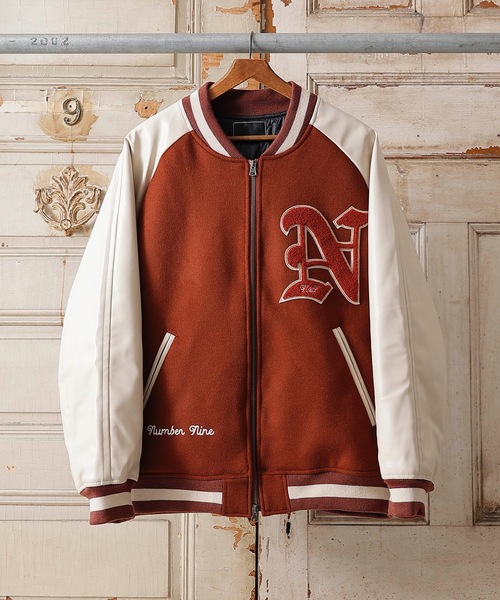 NUMBER (N)INE（ナンバーナイン）の「WOOL RAGLAN STADIUM JACKET-W