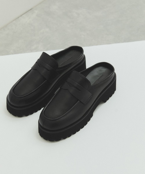 サステナブル】ラウンドローファークロッグ（ローファー）｜ADAM ET