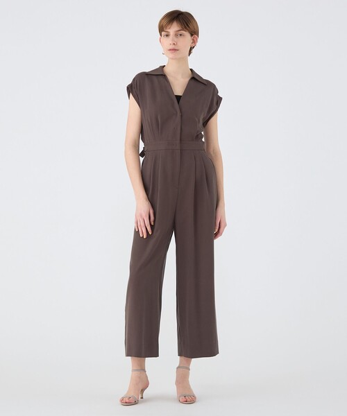 セール】セルロースツイル サイドアジャストオールインワン（つなぎ