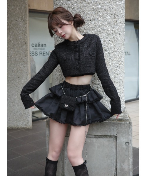 リュクスツイードショートジャケット（その他アウター）｜Darich