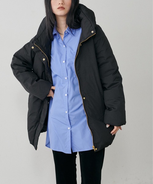 セール】【LARUTA】ナイロンダウンフェザーミドルコート（ダウン