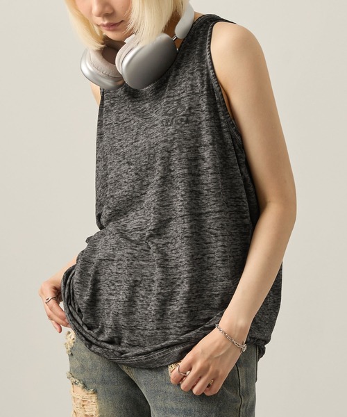 セール】【Snap club】ヴィンテージ加工 ワンポイントロゴ タンク