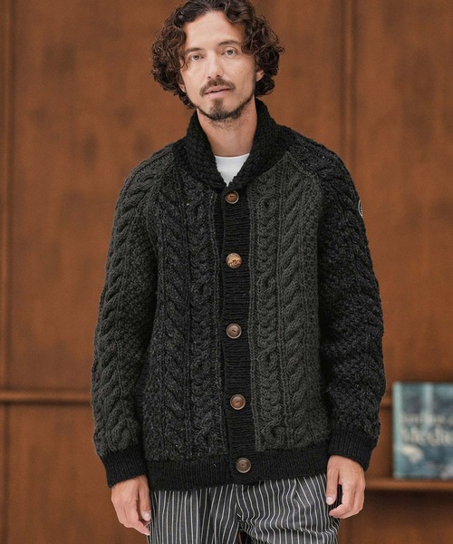 mcg3669-【HIMALAYAN CLIMBERS HAND-KNIT別注】手編み色切り替え