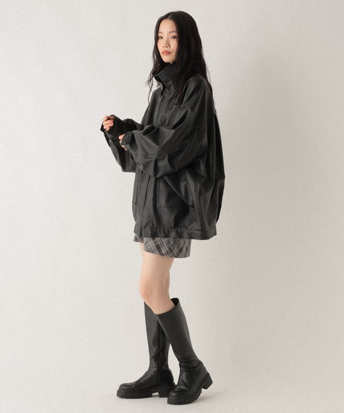 セール】フェイクレザーBIGブルゾン2 588035（ブルゾン）｜Heather