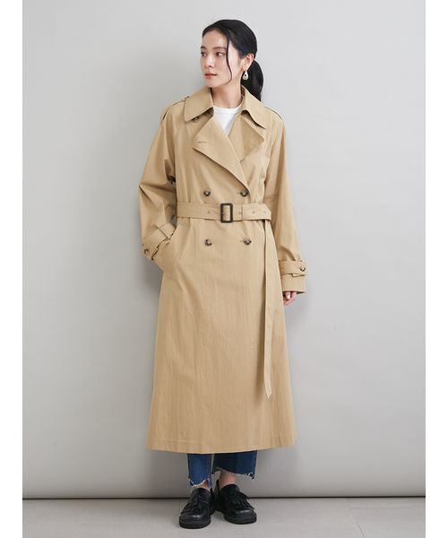 撥水オーバーサイズトレンチコート（トレンチコート）｜Mila Owen