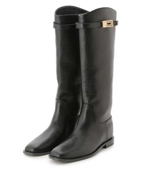 Mila Owen（ミラオーウェン）の「メタルモチーフインヒールロング