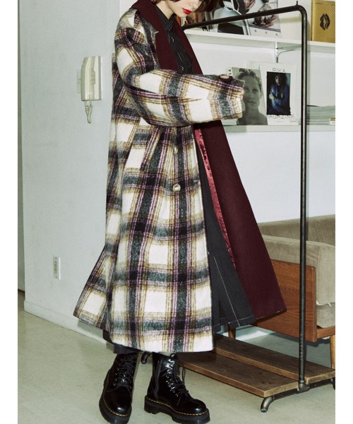 jouetie（ジュエティ）の「バイカラーロングコート【WEB限定カラー