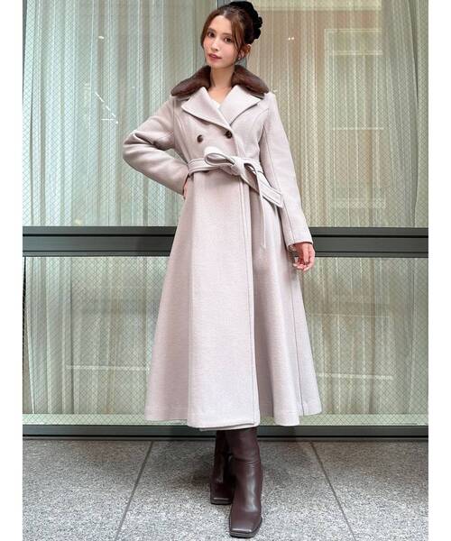 ショートビーバーウールロングコート（その他アウター）｜RESEXXY