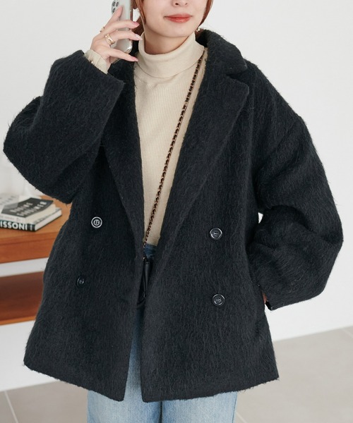 DISCOAT（ディスコート）の「【WEB限定】シャギーミドルコート（その他