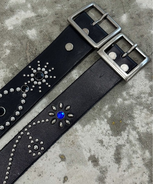 A'GEM/9 × .kom 『A'gem/エージェム』 フラワースタッズベルト A'gem