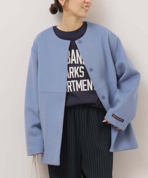 セール】《追加》スーパーファインビーバークルーネックコート（ノー