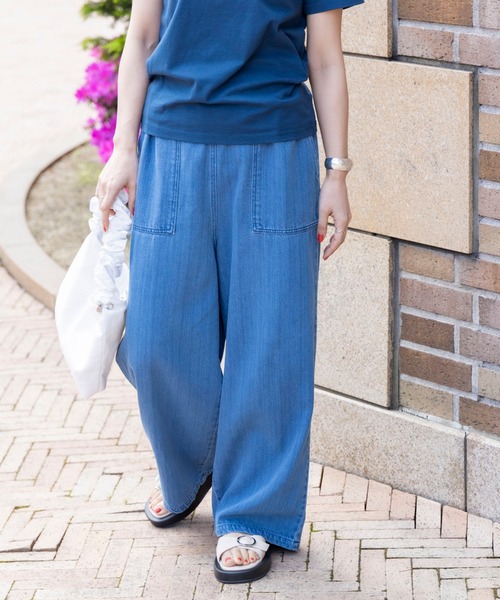 BEAMS HEART（ビームスハート）の「リネン混 デニム イージーパンツ