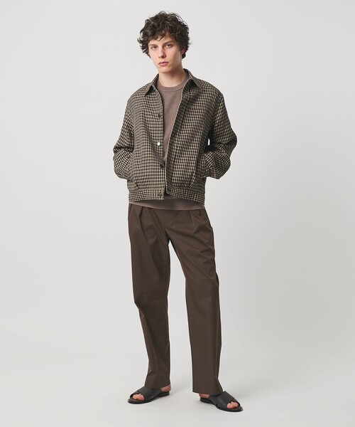 スムース タイプライター 2プリーツ リラックス トラウザース