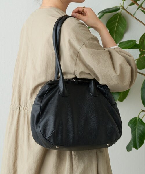 本革》ラウンドミディボストン（ボストンバッグ）｜BEARDSLEY