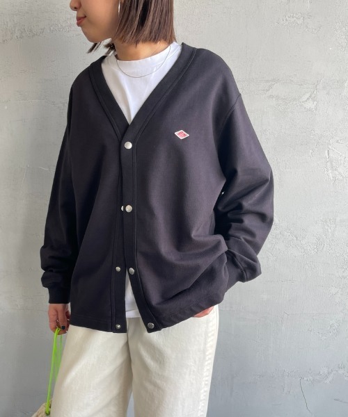 WEB限定】[DANTON/ダントン] ドットボタン Vネックスウェット