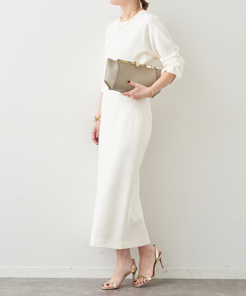 トリアセジョーゼット クルーネックプルオーバー（シャツ/ブラウス